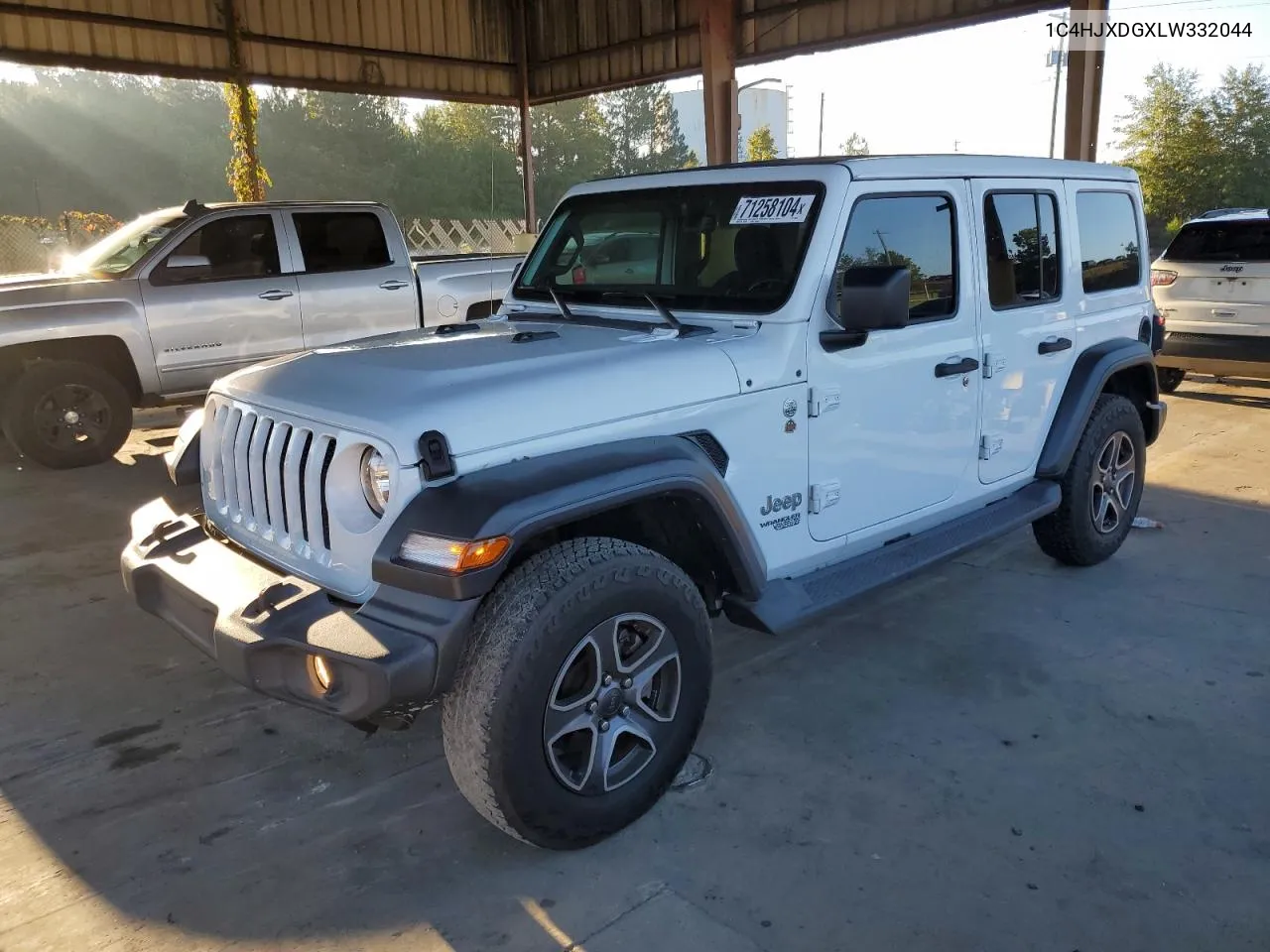 2020 Jeep Wrangler Unlimited Sport VIN: 1C4HJXDGXLW332044 Lot: 71258104