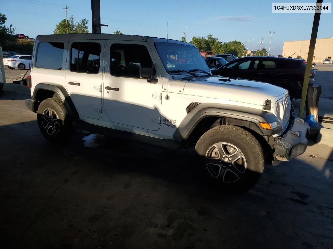 2020 Jeep Wrangler Unlimited Sport VIN: 1C4HJXDGXLW332044 Lot: 71258104