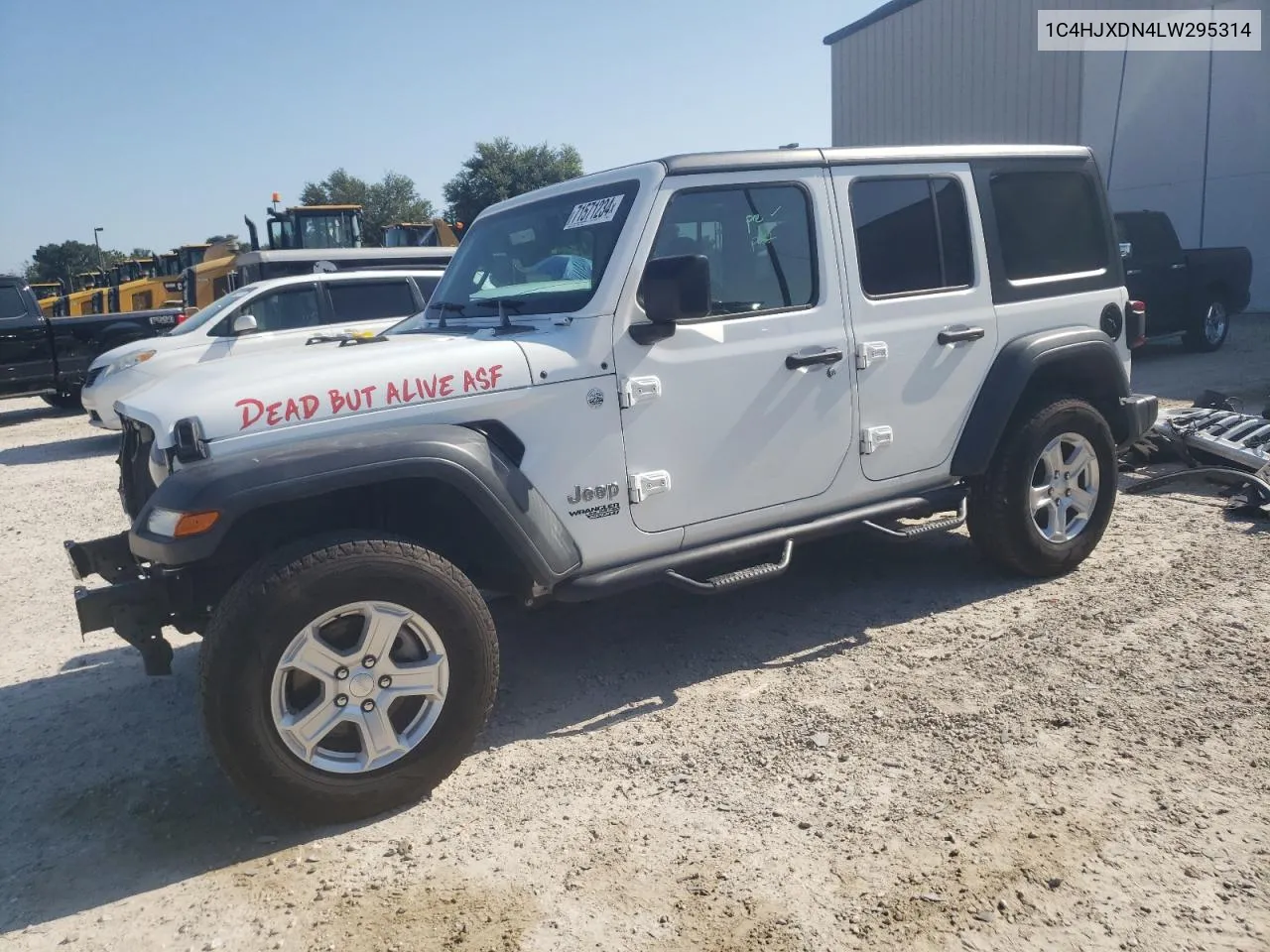 2020 Jeep Wrangler Unlimited Sport VIN: 1C4HJXDN4LW295314 Lot: 71571234