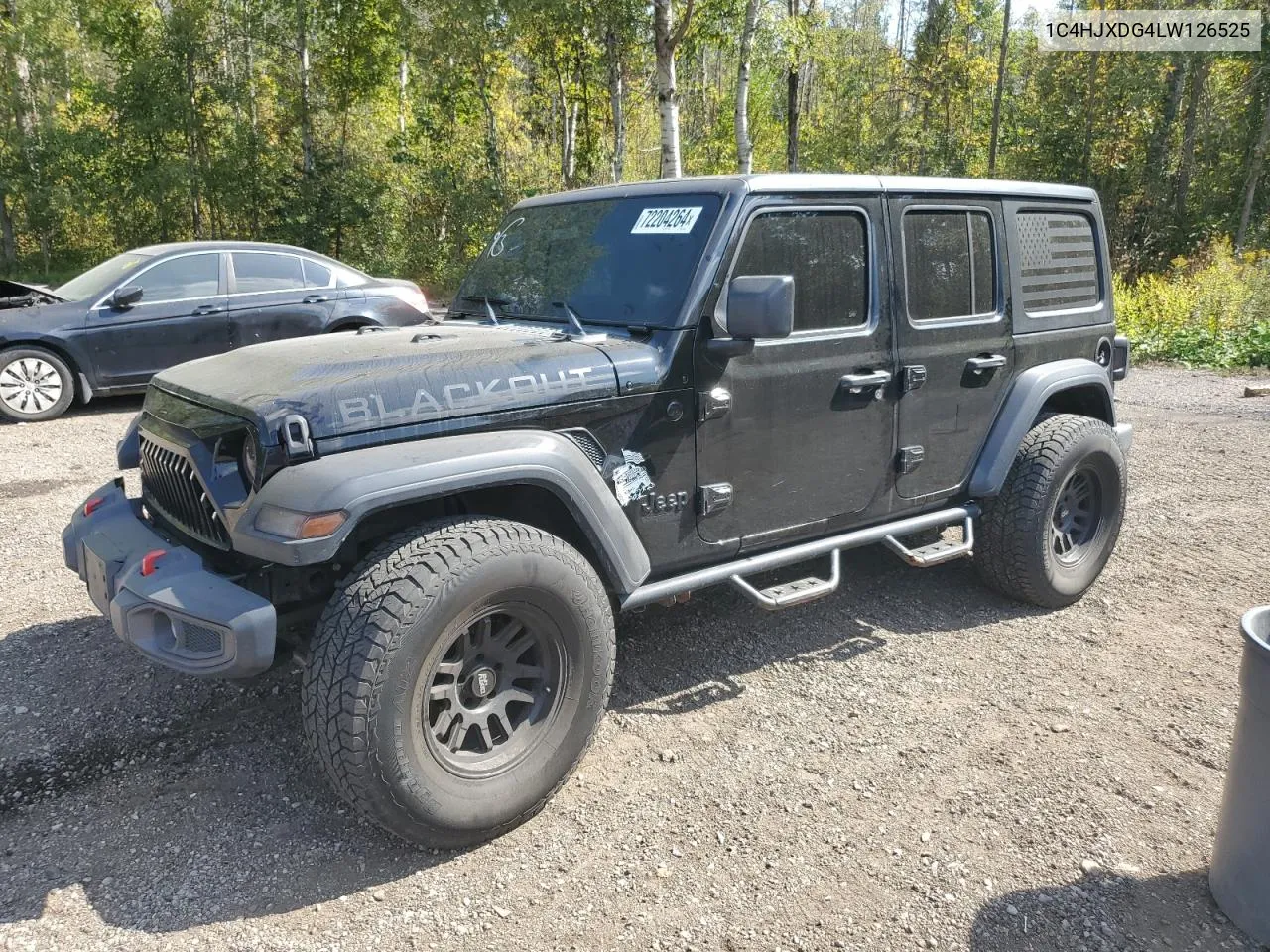 2020 Jeep Wrangler Unlimited Sport VIN: 1C4HJXDG4LW126525 Lot: 72204264