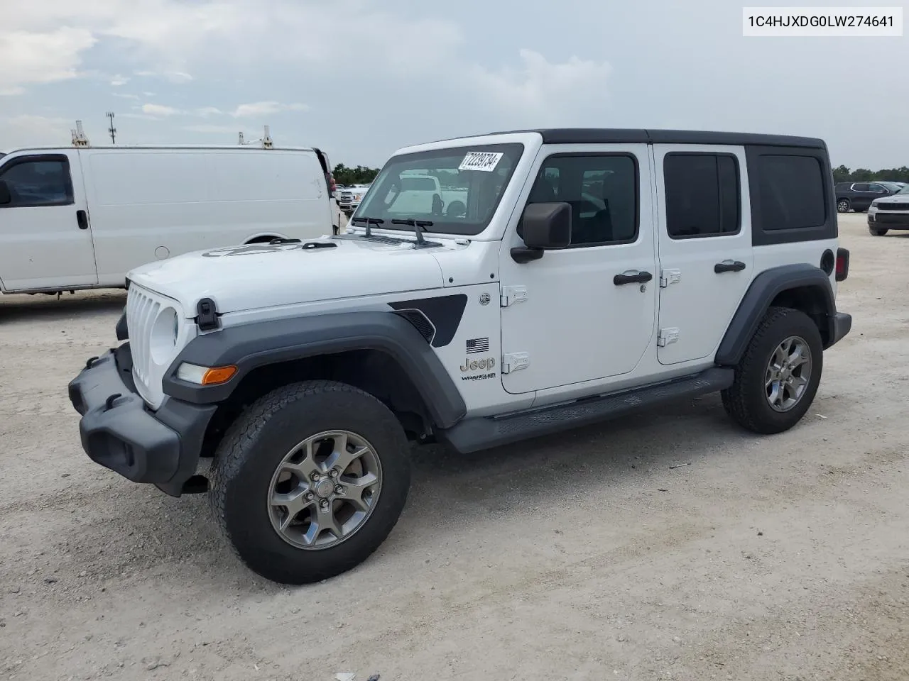 2020 Jeep Wrangler Unlimited Sport VIN: 1C4HJXDG0LW274641 Lot: 72239734