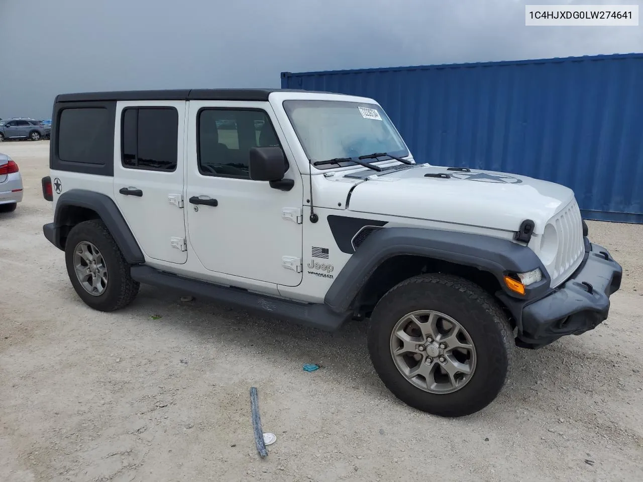 2020 Jeep Wrangler Unlimited Sport VIN: 1C4HJXDG0LW274641 Lot: 72239734