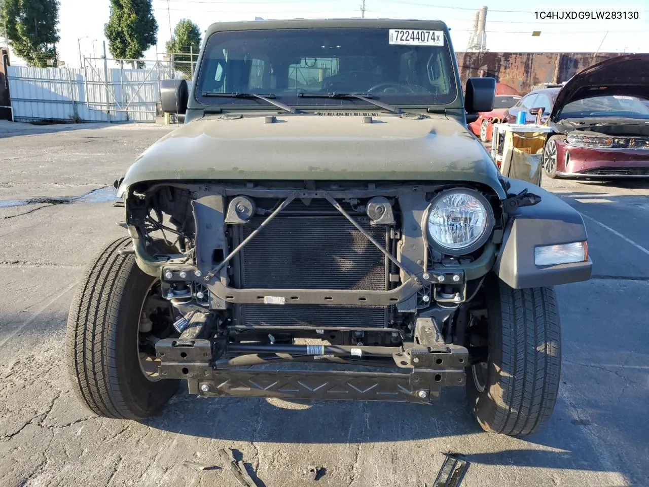 2020 Jeep Wrangler Unlimited Sport VIN: 1C4HJXDG9LW283130 Lot: 72244074