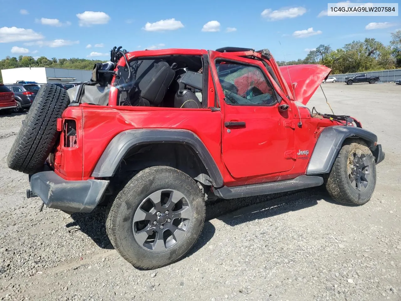 2020 Jeep Wrangler Sport VIN: 1C4GJXAG9LW207584 Lot: 72312324