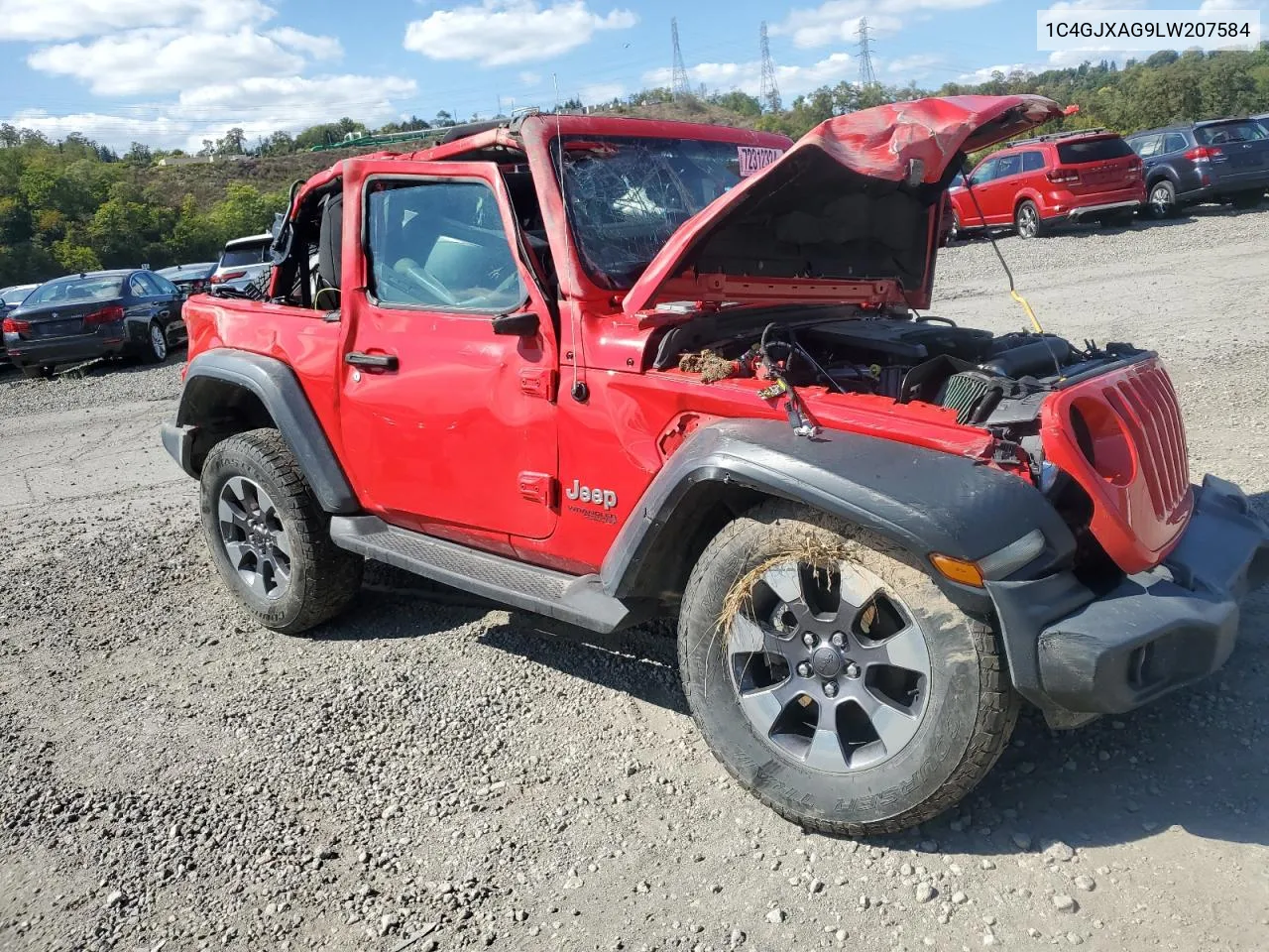 2020 Jeep Wrangler Sport VIN: 1C4GJXAG9LW207584 Lot: 72312324