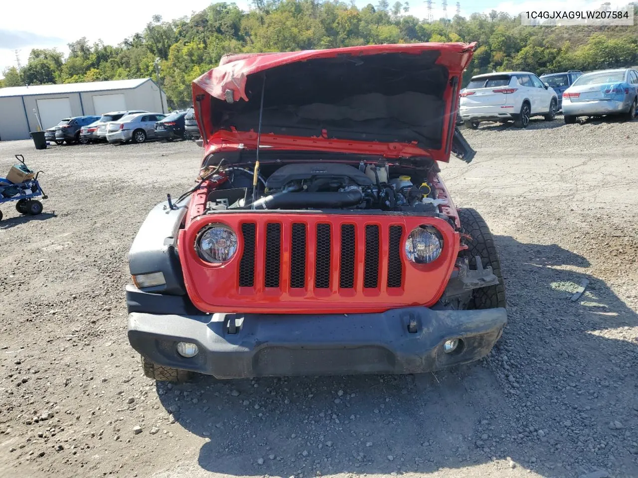 2020 Jeep Wrangler Sport VIN: 1C4GJXAG9LW207584 Lot: 72312324