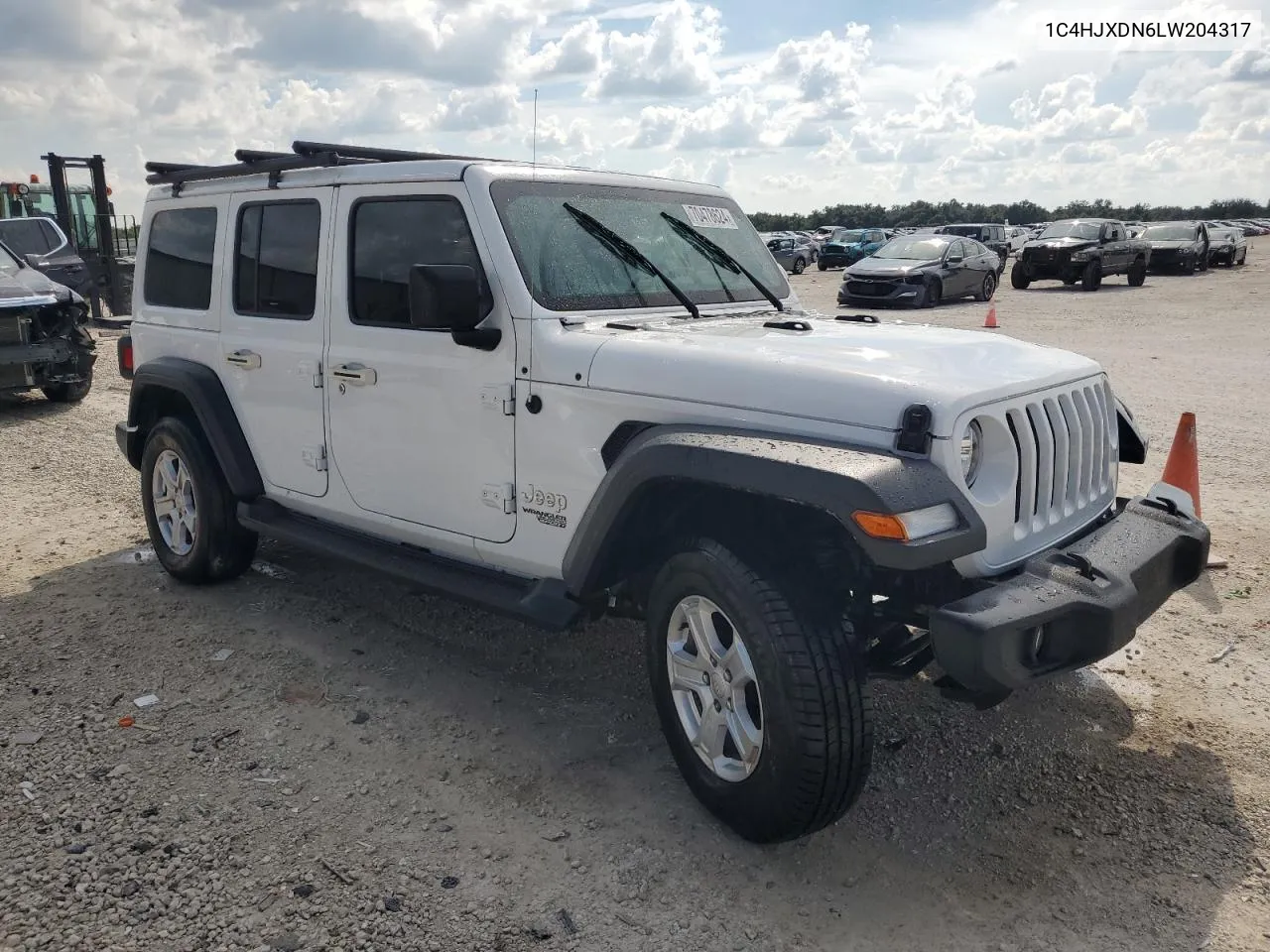 2020 Jeep Wrangler Unlimited Sport VIN: 1C4HJXDN6LW204317 Lot: 72394354