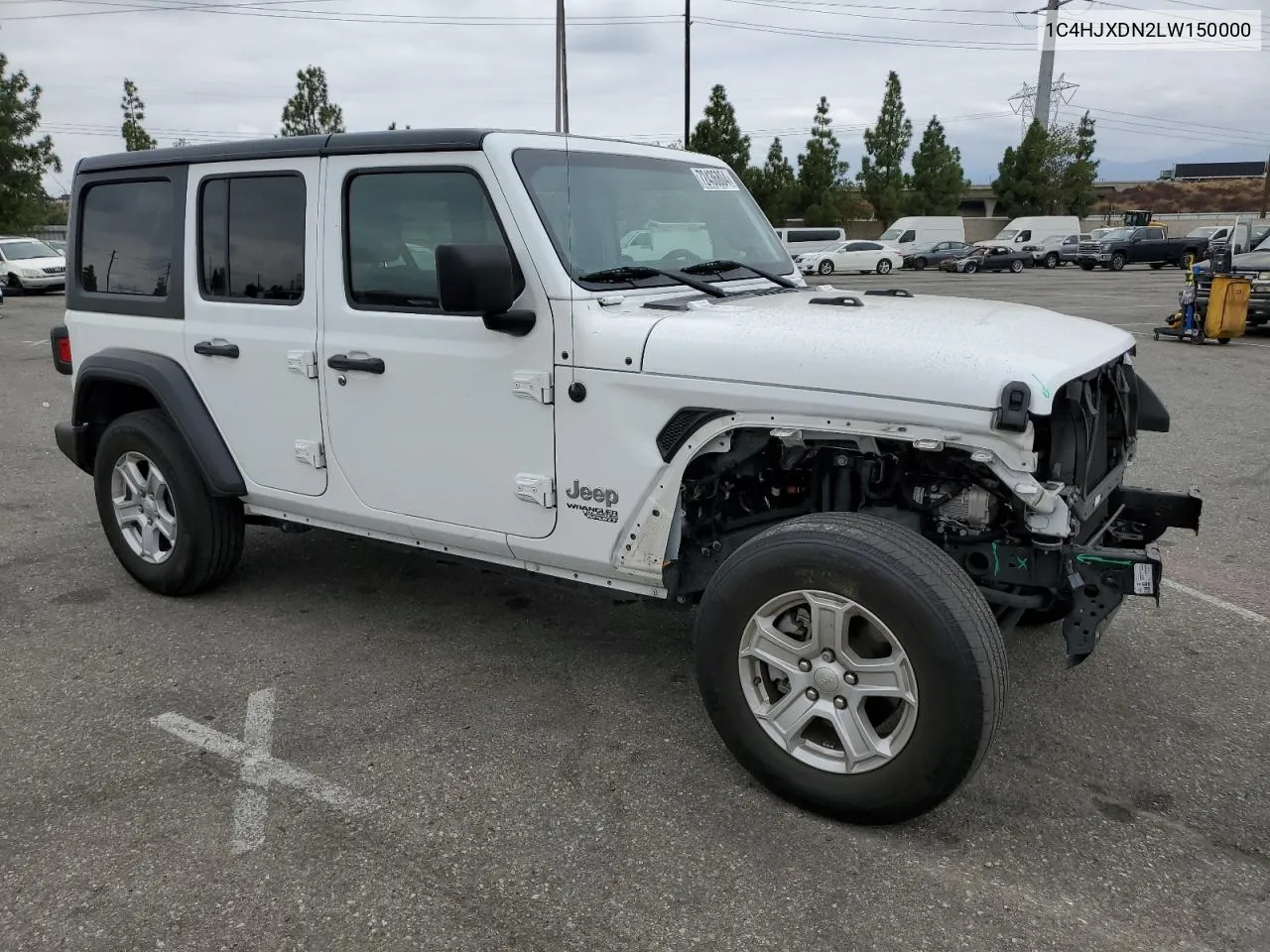 2020 Jeep Wrangler Unlimited Sport VIN: 1C4HJXDN2LW150000 Lot: 72436804