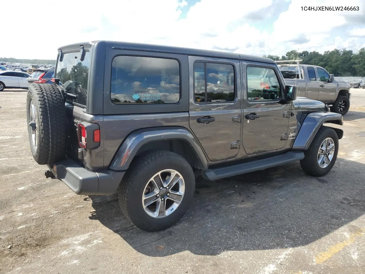 2020 Jeep Wrangler Unlimited Sahara VIN: 1C4HJXEN6LW246663 Lot: 72814114