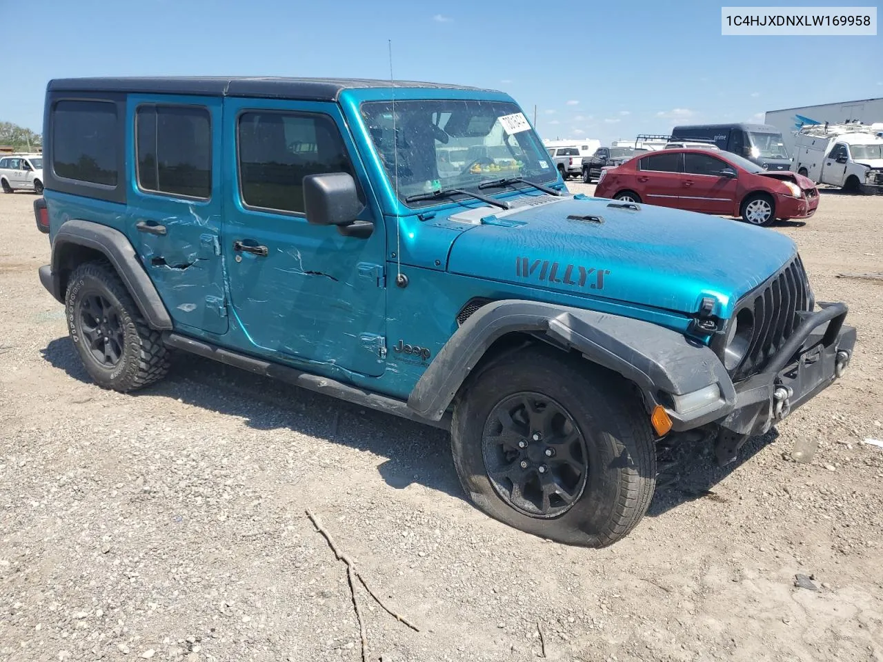 2020 Jeep Wrangler Unlimited Sport VIN: 1C4HJXDNXLW169958 Lot: 73016474