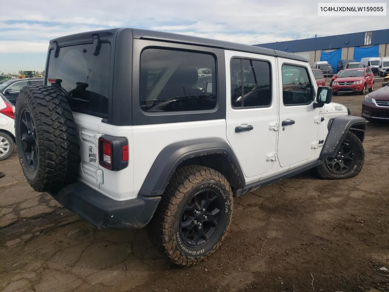 2020 Jeep Wrangler Unlimited Sport VIN: 1C4HJXDN6LW159055 Lot: 73042514