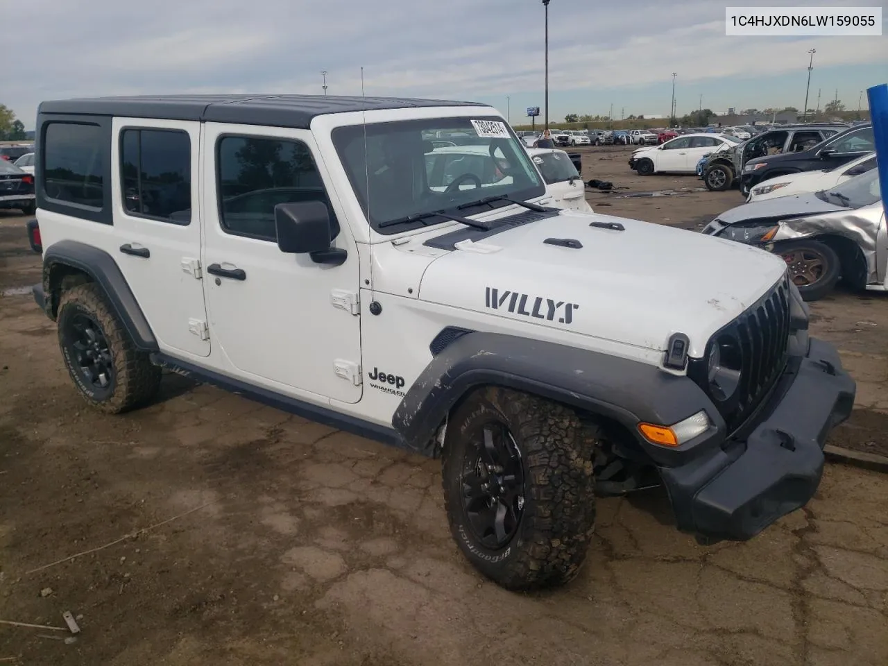 1C4HJXDN6LW159055 2020 Jeep Wrangler Unlimited Sport