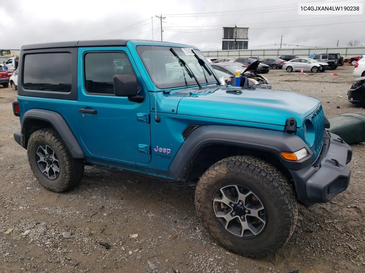 2020 Jeep Wrangler Sport VIN: 1C4GJXAN4LW190238 Lot: 73140324