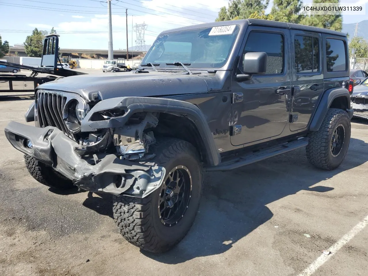 1C4HJXDG1LW311339 2020 Jeep Wrangler Unlimited Sport