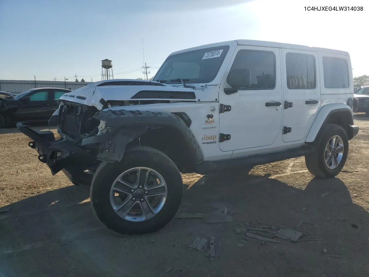 2020 Jeep Wrangler Unlimited Sahara VIN: 1C4HJXEG4LW314038 Lot: 73728374