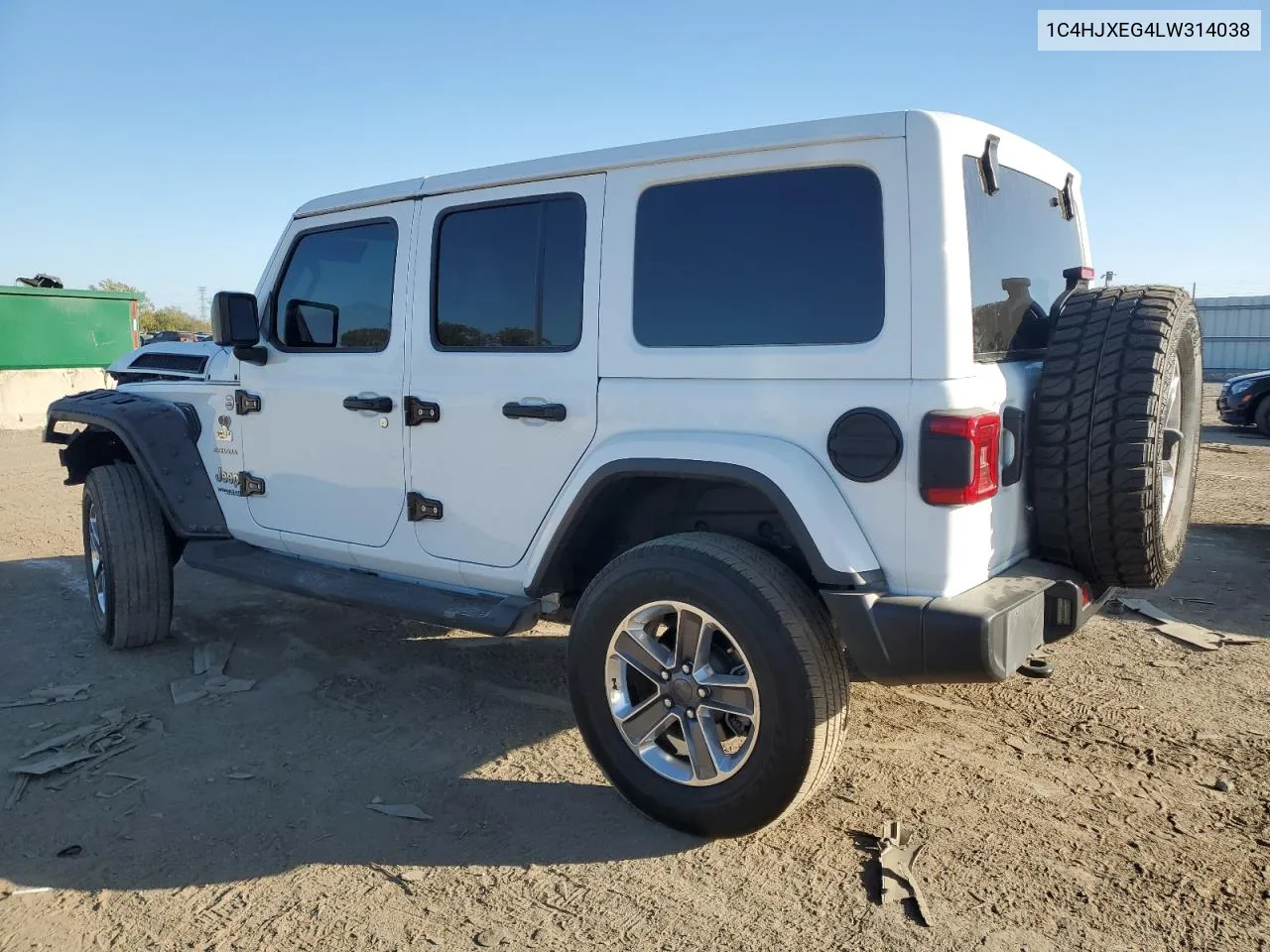 2020 Jeep Wrangler Unlimited Sahara VIN: 1C4HJXEG4LW314038 Lot: 73728374