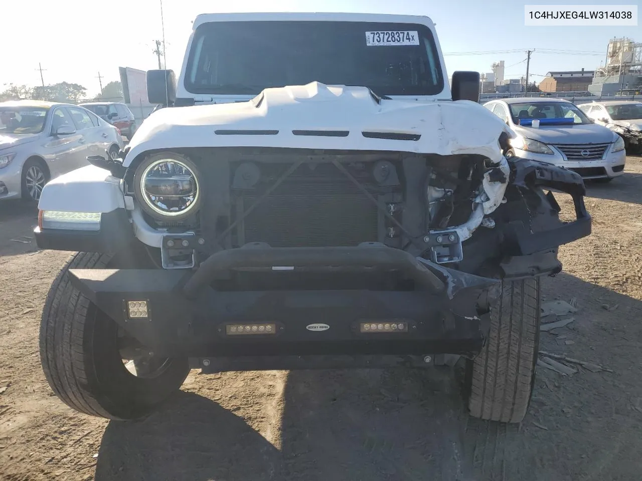 2020 Jeep Wrangler Unlimited Sahara VIN: 1C4HJXEG4LW314038 Lot: 73728374