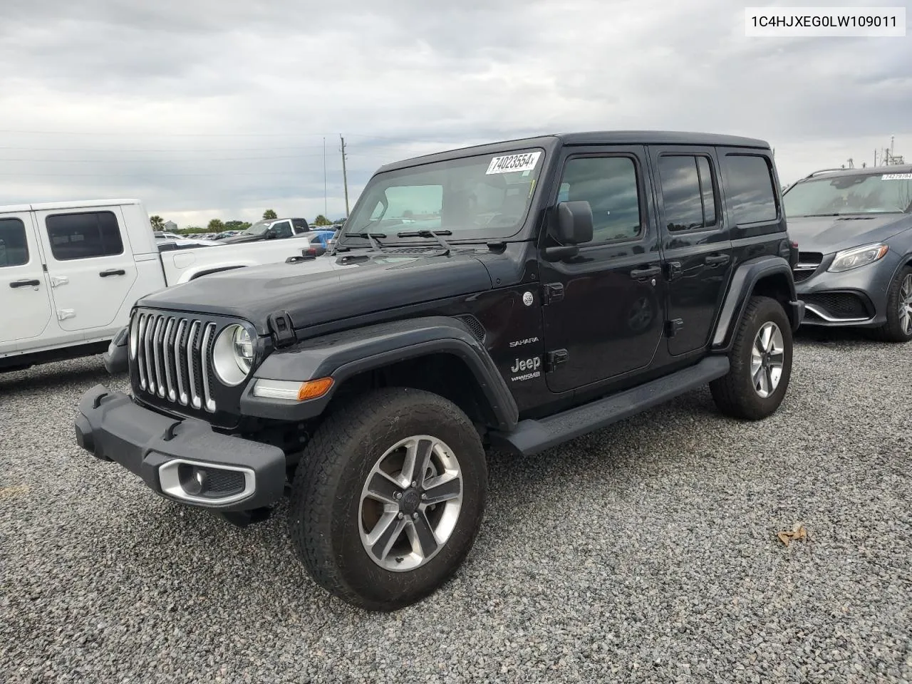 2020 Jeep Wrangler Unlimited Sahara VIN: 1C4HJXEG0LW109011 Lot: 74023554