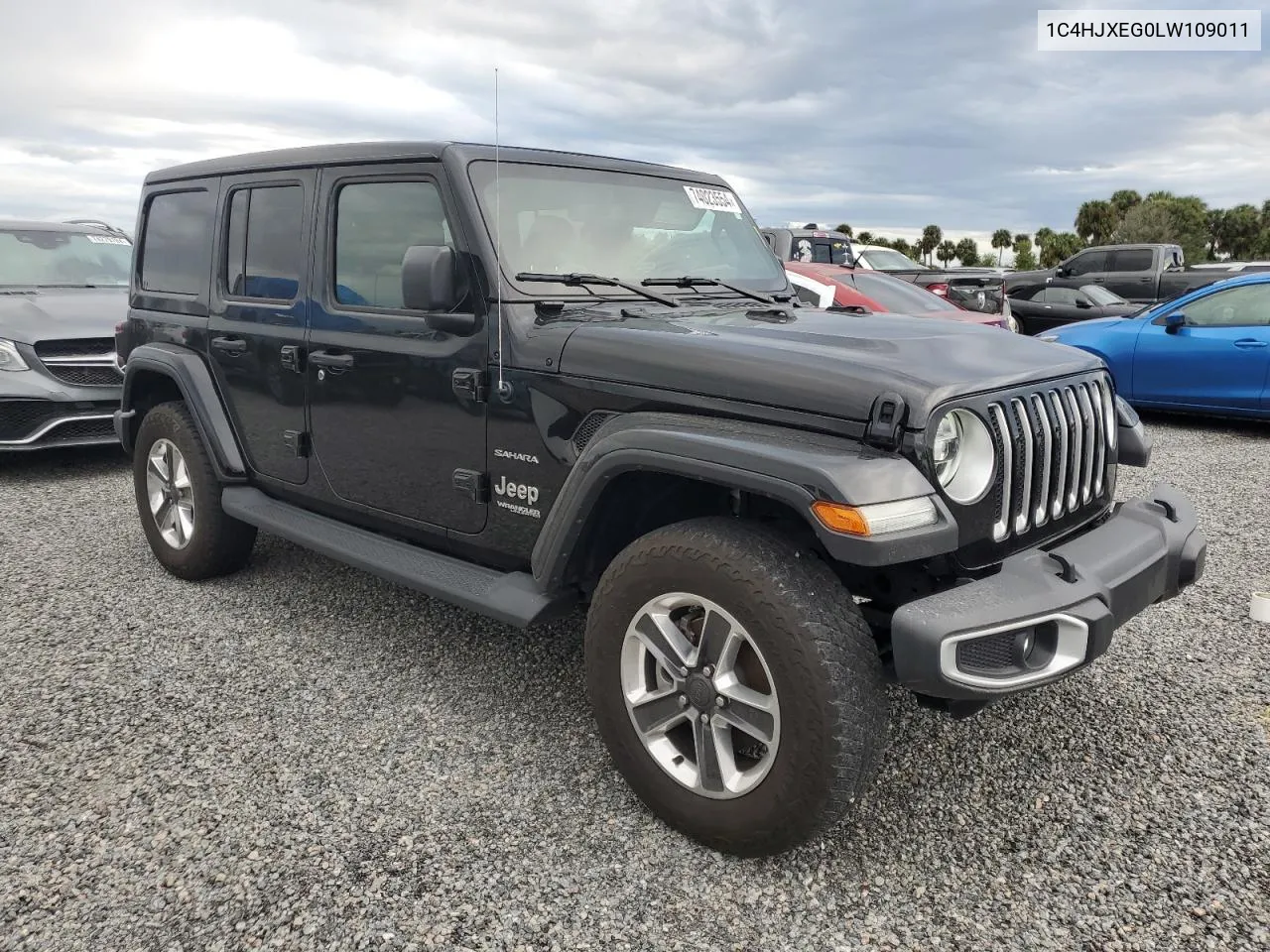 2020 Jeep Wrangler Unlimited Sahara VIN: 1C4HJXEG0LW109011 Lot: 74023554