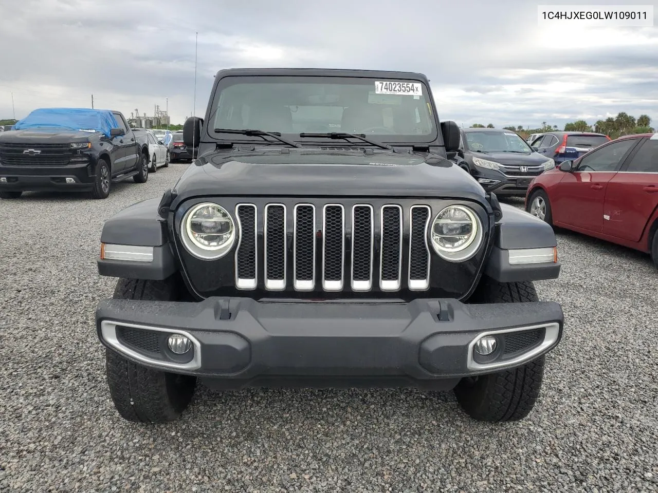 2020 Jeep Wrangler Unlimited Sahara VIN: 1C4HJXEG0LW109011 Lot: 74023554