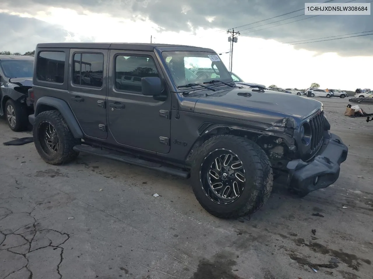 2020 Jeep Wrangler Unlimited Sport VIN: 1C4HJXDN5LW308684 Lot: 74078394