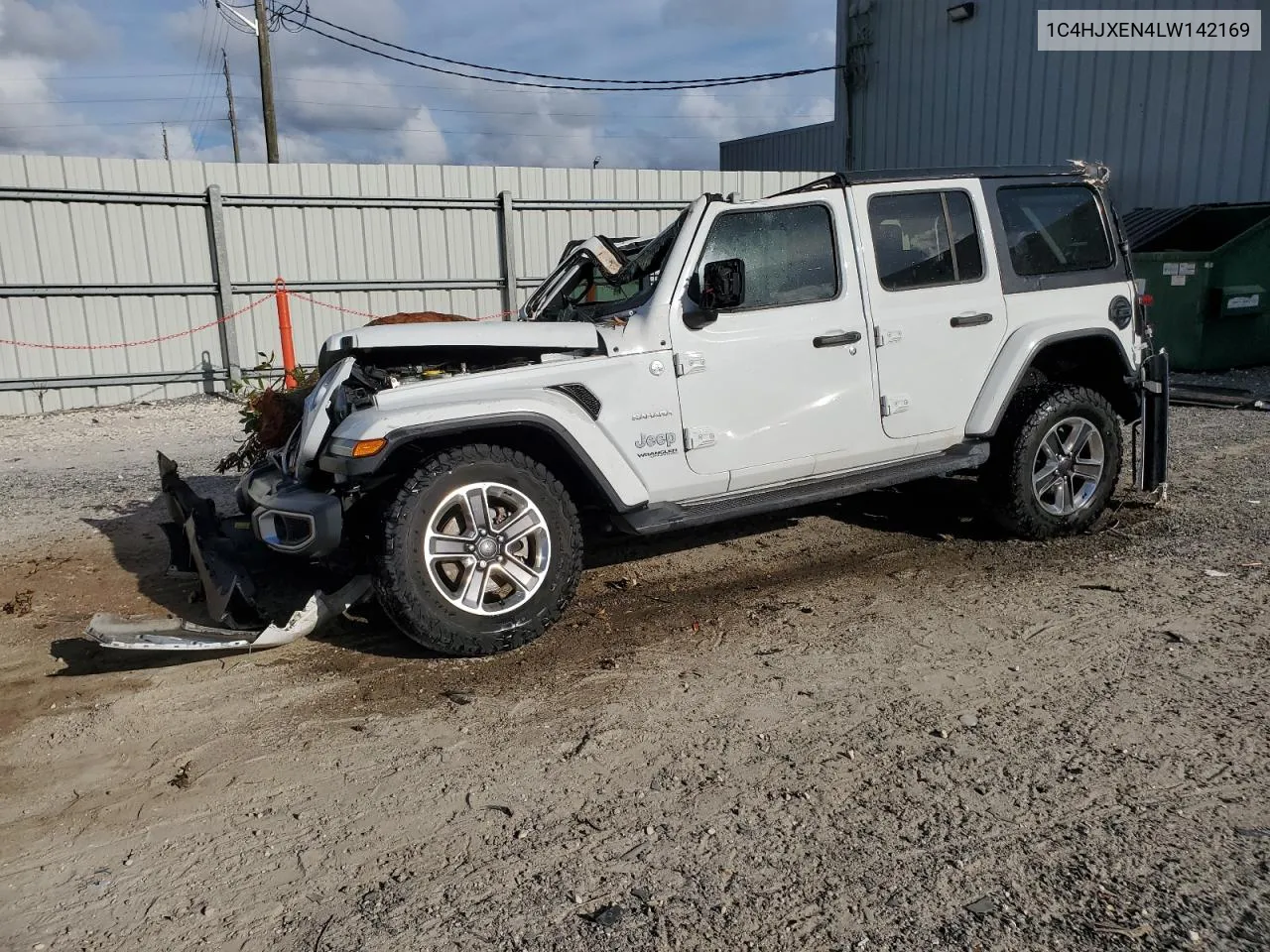 2020 Jeep Wrangler Unlimited Sahara VIN: 1C4HJXEN4LW142169 Lot: 74135574