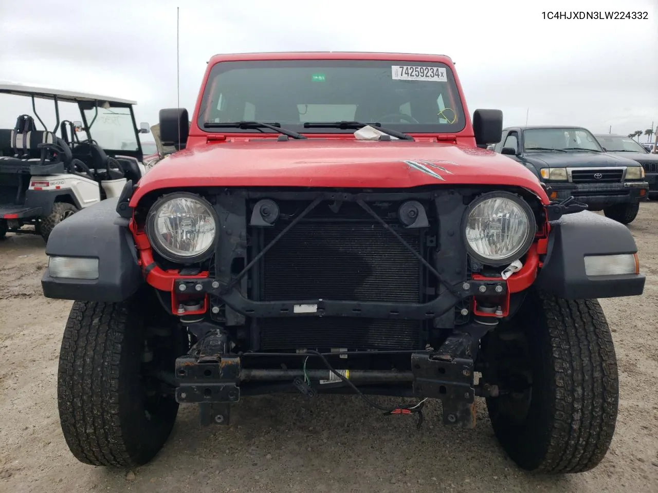 2020 Jeep Wrangler Unlimited Sport VIN: 1C4HJXDN3LW224332 Lot: 74259234