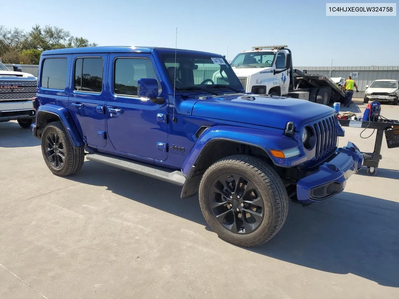 2020 Jeep Wrangler Unlimited Sahara VIN: 1C4HJXEG0LW324758 Lot: 74477894