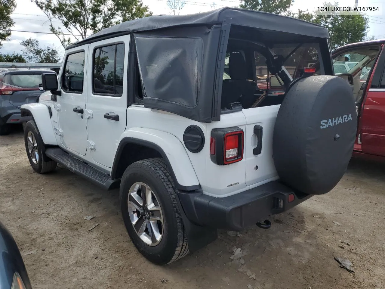 2020 Jeep Wrangler Unlimited Sahara VIN: 1C4HJXEG3LW167954 Lot: 74566174