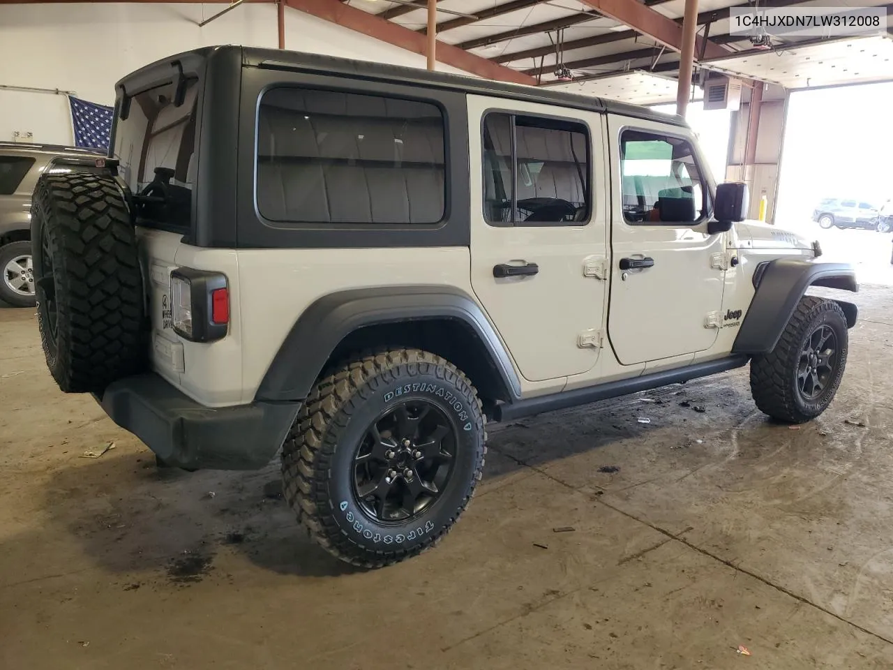 2020 Jeep Wrangler Unlimited Sport VIN: 1C4HJXDN7LW312008 Lot: 74755264