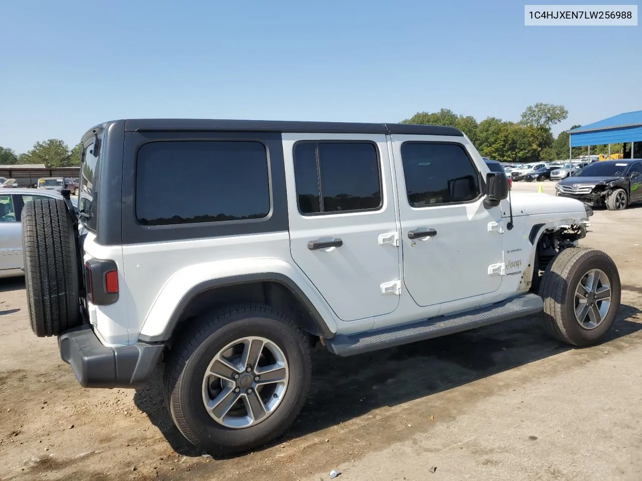 2020 Jeep Wrangler Unlimited Sahara VIN: 1C4HJXEN7LW256988 Lot: 74759964