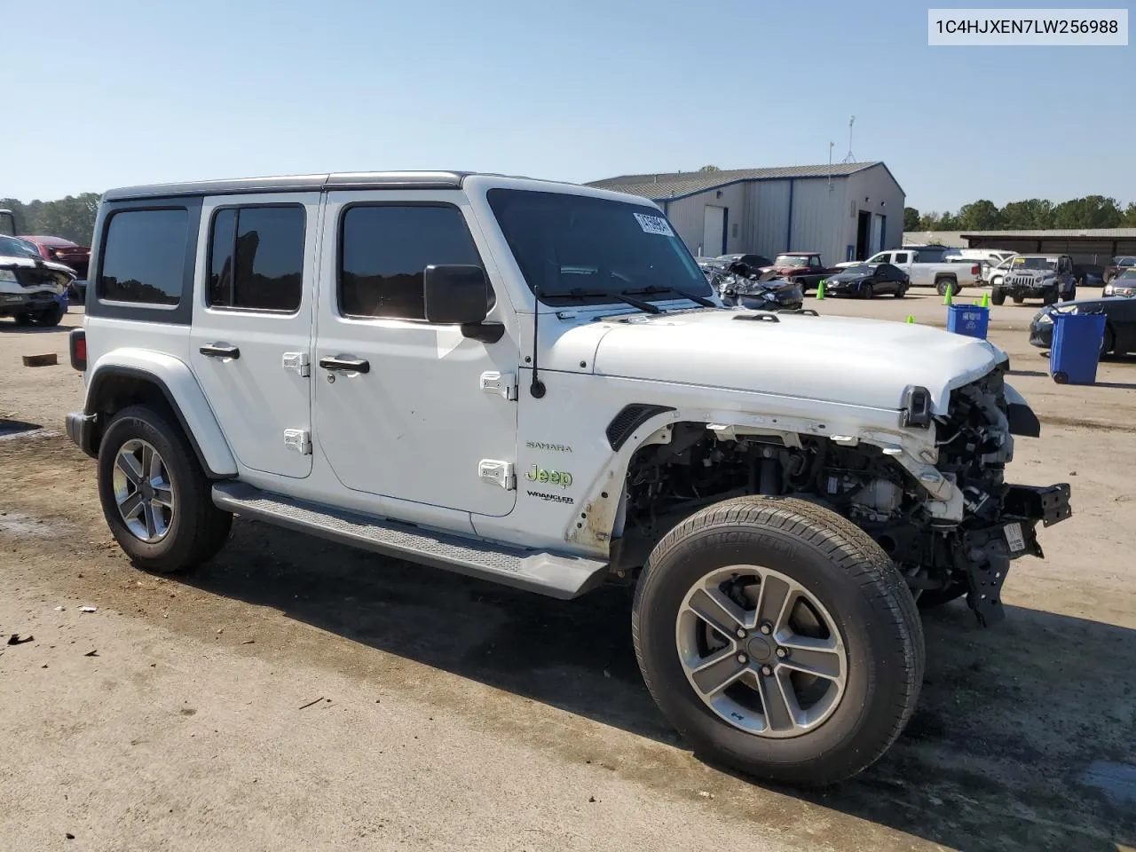 2020 Jeep Wrangler Unlimited Sahara VIN: 1C4HJXEN7LW256988 Lot: 74759964