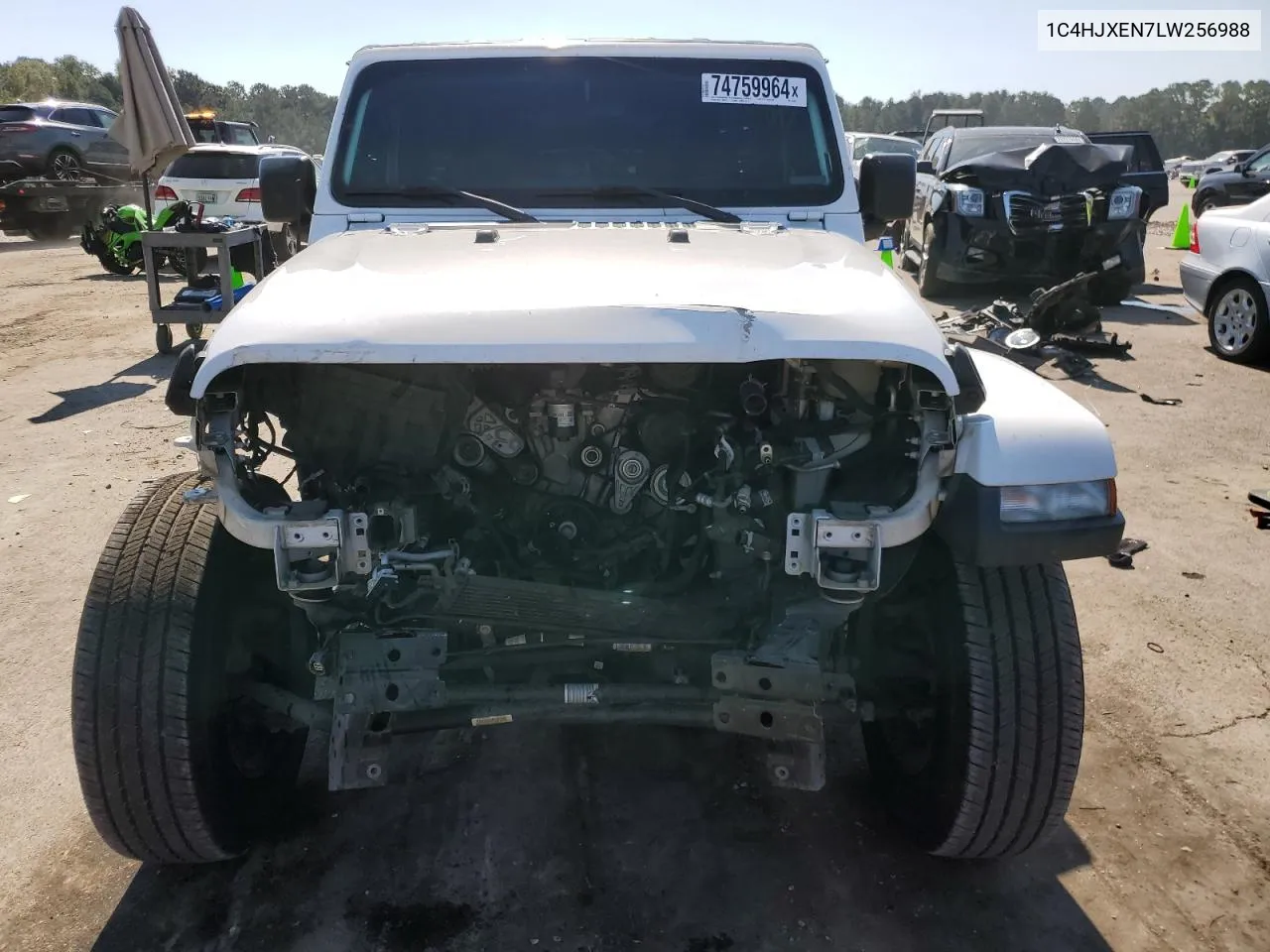 2020 Jeep Wrangler Unlimited Sahara VIN: 1C4HJXEN7LW256988 Lot: 74759964