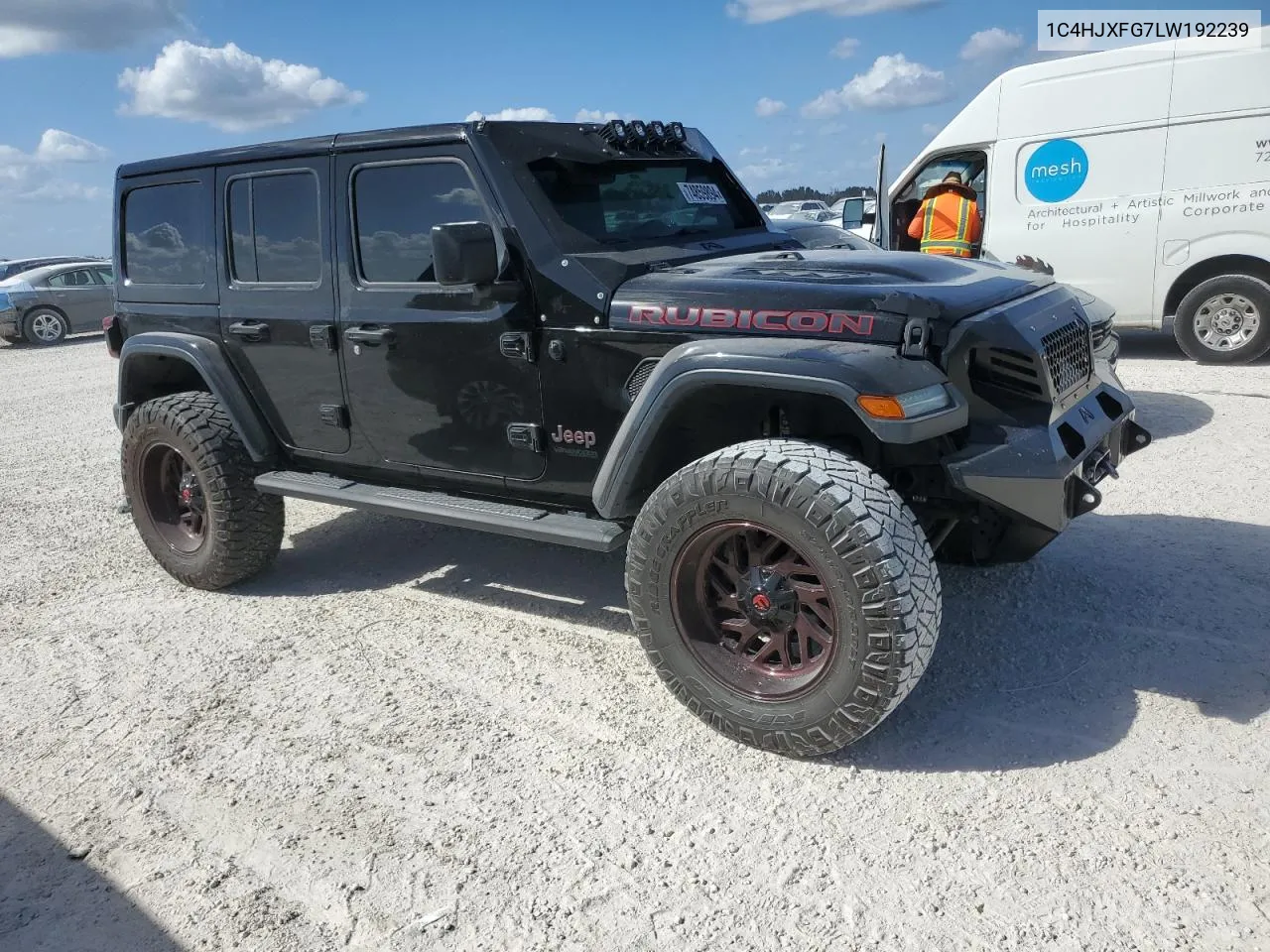 2020 Jeep Wrangler Unlimited Rubicon VIN: 1C4HJXFG7LW192239 Lot: 74859894