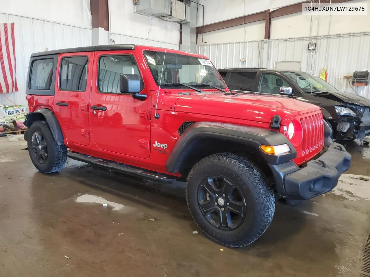 2020 Jeep Wrangler Unlimited Sport VIN: 1C4HJXDN7LW129675 Lot: 74951334