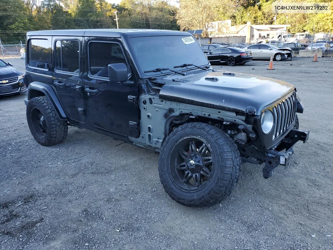 2020 Jeep Wrangler Unlimited Sahara VIN: 1C4HJXEN9LW219232 Lot: 74978164