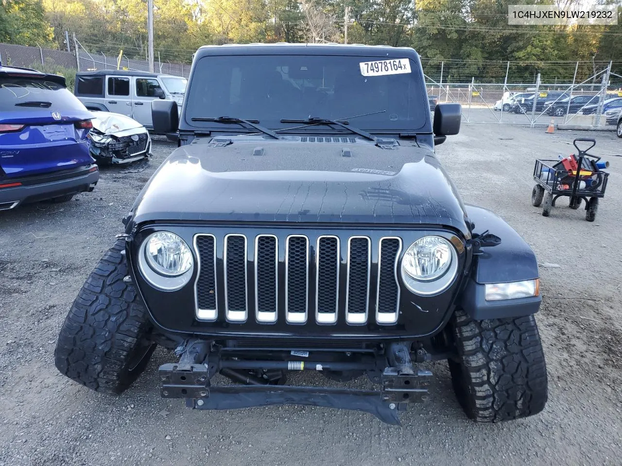 2020 Jeep Wrangler Unlimited Sahara VIN: 1C4HJXEN9LW219232 Lot: 74978164