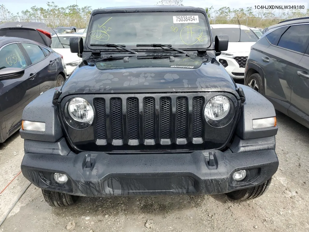 2020 Jeep Wrangler Unlimited Sport VIN: 1C4HJXDN6LW349180 Lot: 75038454