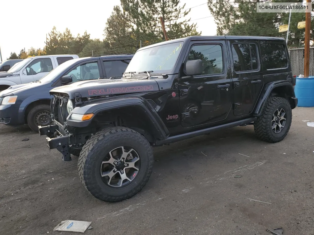 2020 Jeep Wrangler Unlimited Rubicon VIN: 1C4HJXFG0LW186511 Lot: 75710454