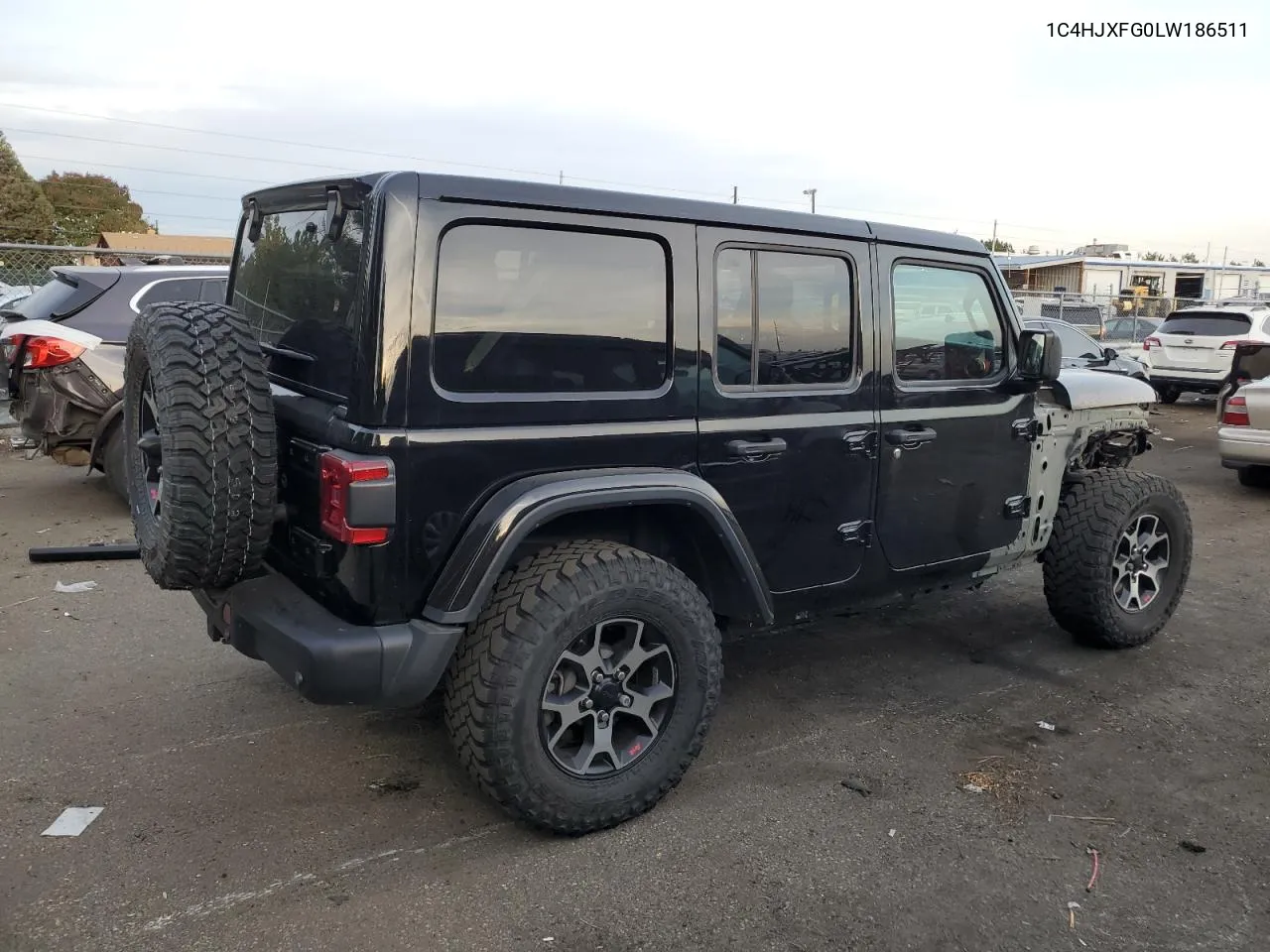 2020 Jeep Wrangler Unlimited Rubicon VIN: 1C4HJXFG0LW186511 Lot: 75710454