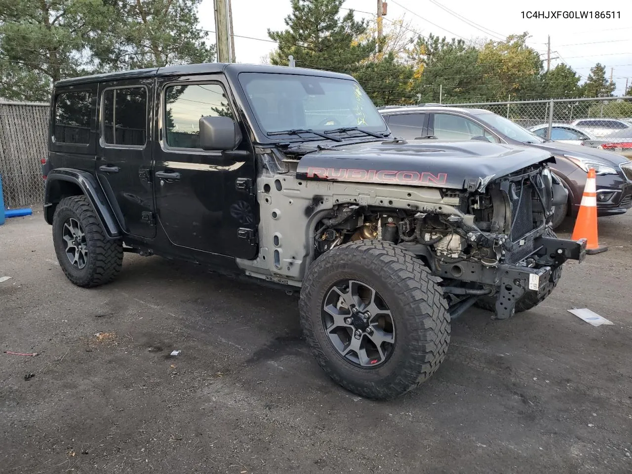 2020 Jeep Wrangler Unlimited Rubicon VIN: 1C4HJXFG0LW186511 Lot: 75710454