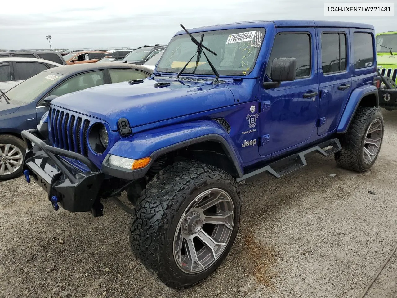 2020 Jeep Wrangler Unlimited Sahara VIN: 1C4HJXEN7LW221481 Lot: 76050664