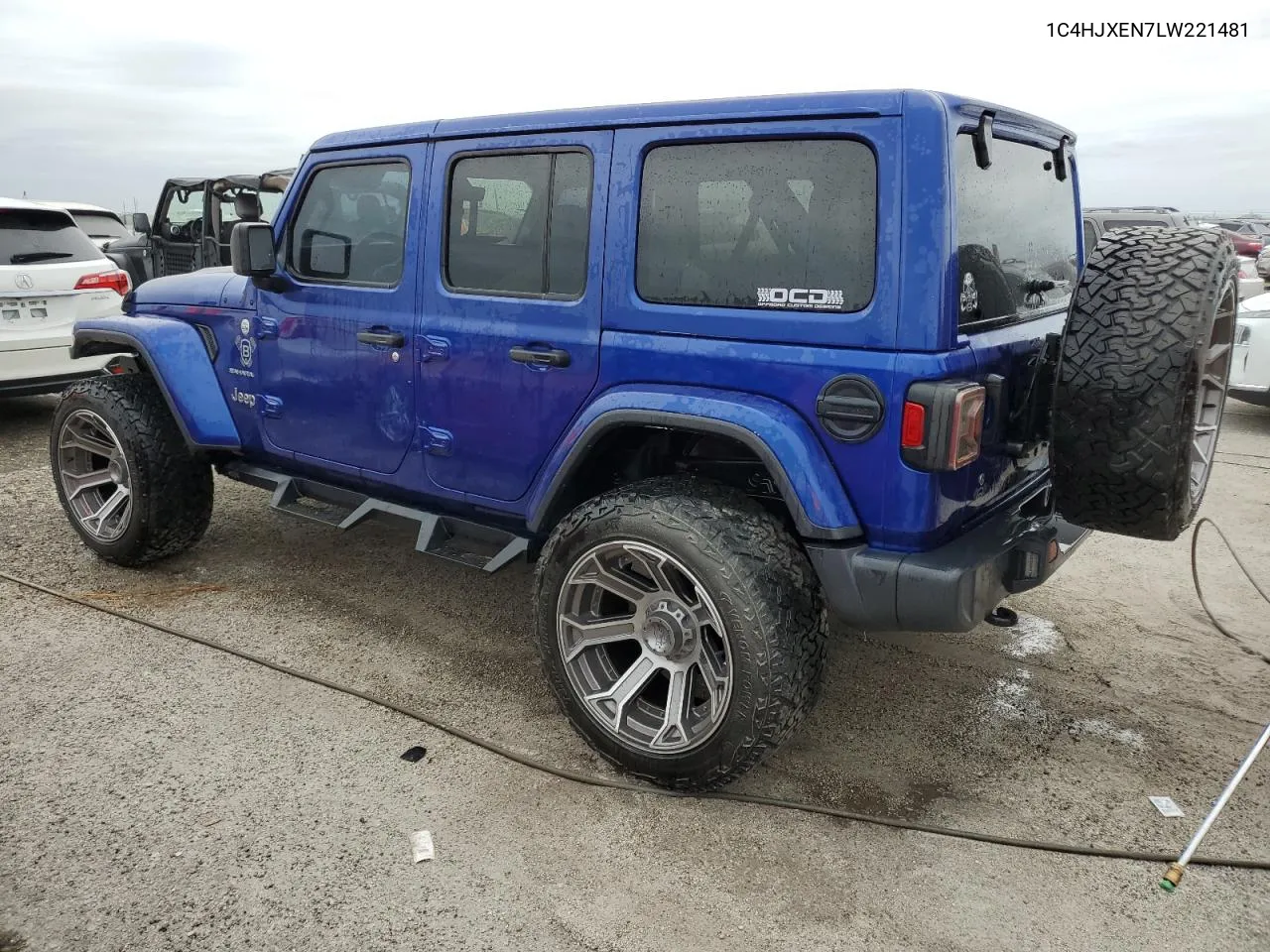 2020 Jeep Wrangler Unlimited Sahara VIN: 1C4HJXEN7LW221481 Lot: 76050664