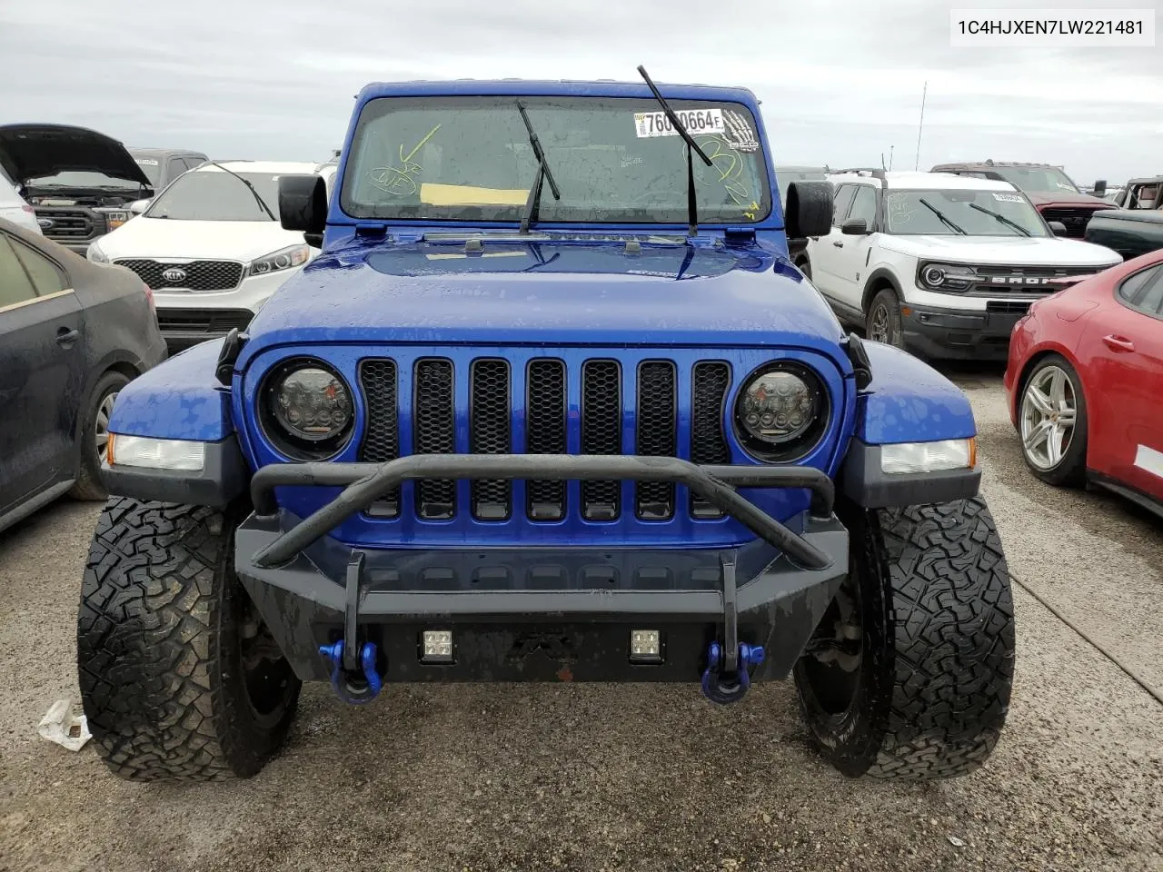 2020 Jeep Wrangler Unlimited Sahara VIN: 1C4HJXEN7LW221481 Lot: 76050664