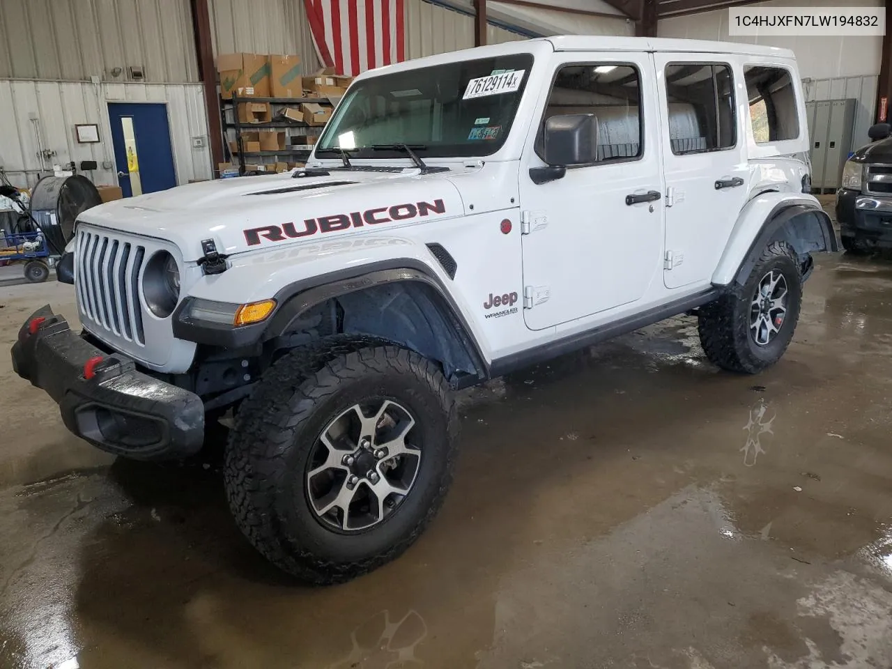 1C4HJXFN7LW194832 2020 Jeep Wrangler Unlimited Rubicon