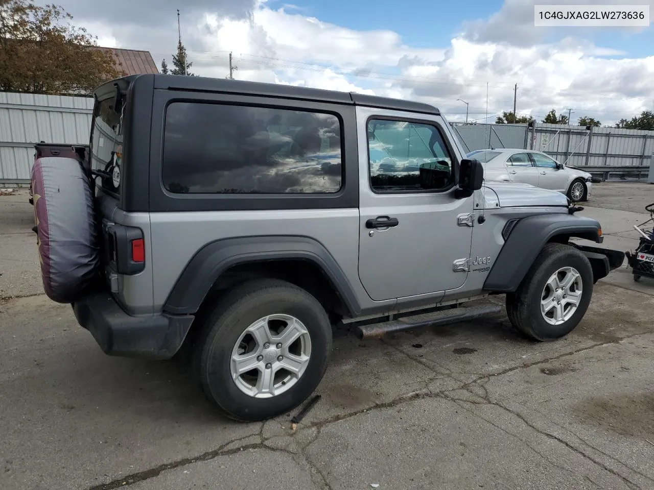 2020 Jeep Wrangler Sport VIN: 1C4GJXAG2LW273636 Lot: 76261094