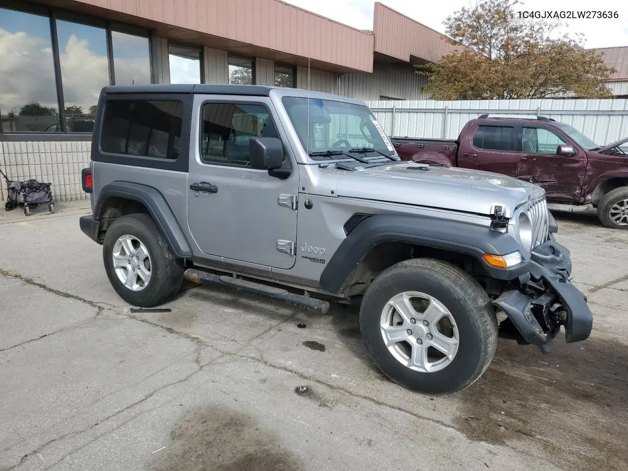 2020 Jeep Wrangler Sport VIN: 1C4GJXAG2LW273636 Lot: 76261094