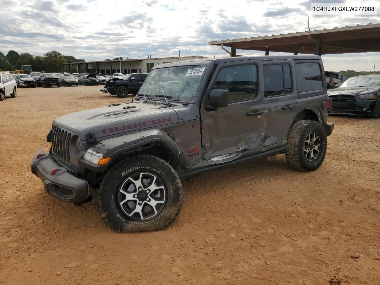 2020 Jeep Wrangler Unlimited Rubicon VIN: 1C4HJXFGXLW277088 Lot: 76278004