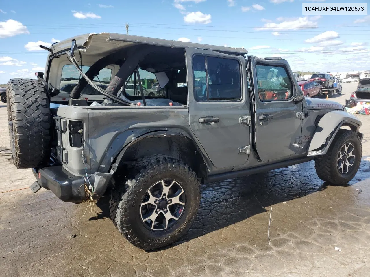 2020 Jeep Wrangler Unlimited Rubicon VIN: 1C4HJXFG4LW120673 Lot: 76501684