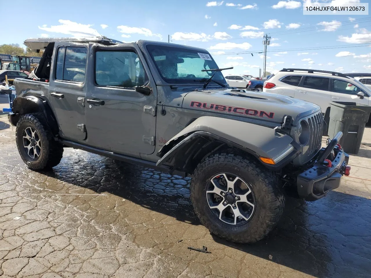 2020 Jeep Wrangler Unlimited Rubicon VIN: 1C4HJXFG4LW120673 Lot: 76501684